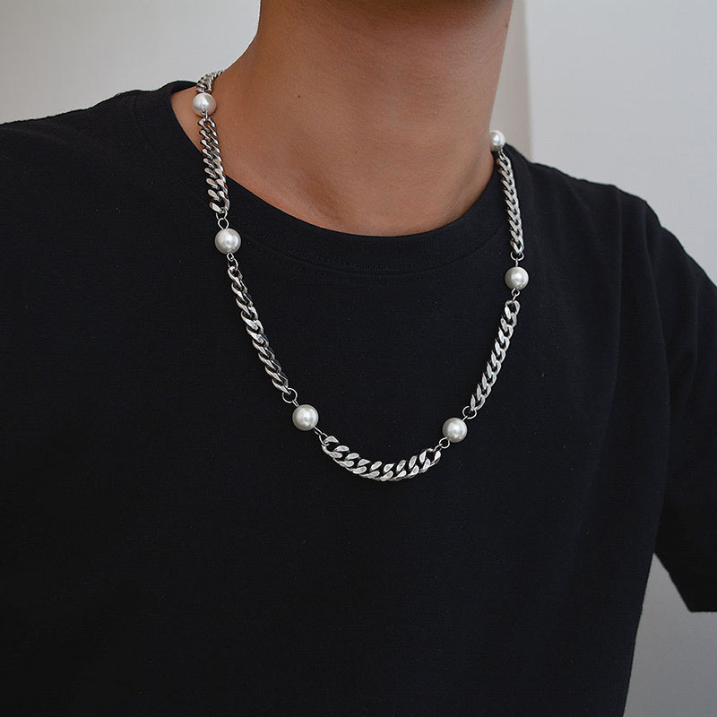 PEARL X CUBAN CHAIN